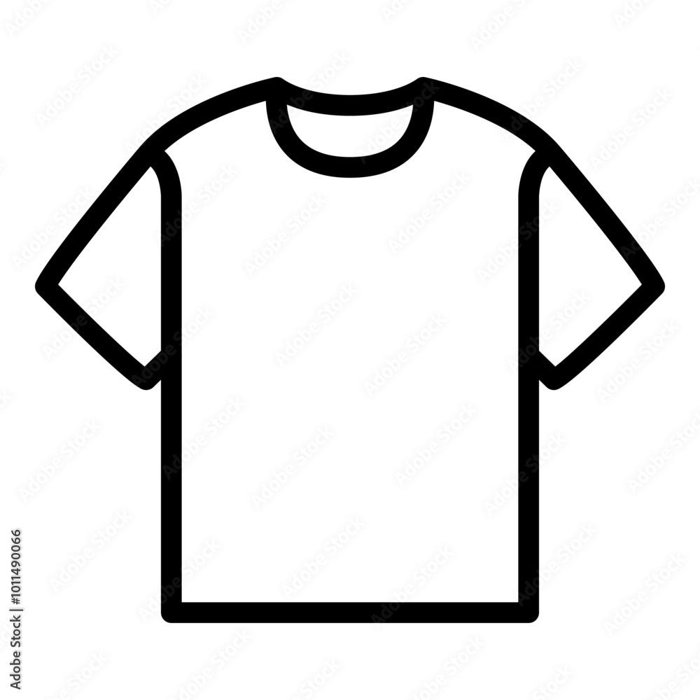 T-shirt icon in outline style. Simple shirt symbol vector illustration — pixel-perfect icon. T-shirt icon in outline style. Simple shirt symbol vector illustration — pixel-perfect icon.