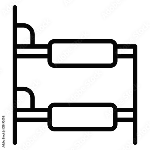 Bunk Bed Vector Icons