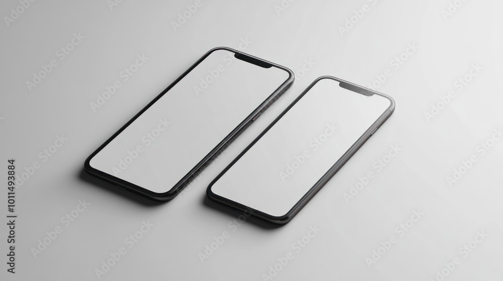 Two Smartphones Mockup