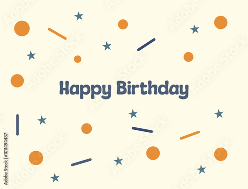 Happy birthday vector art for greetings, posters, gift cards