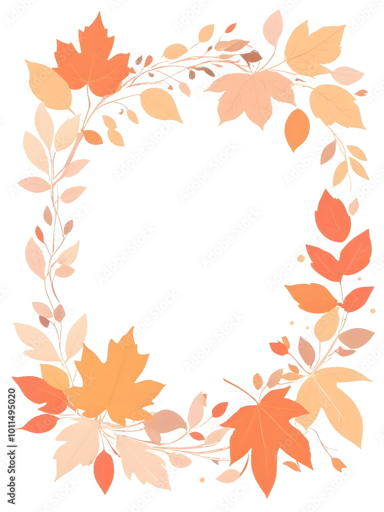 autumn leaves frame autumn leaves frame