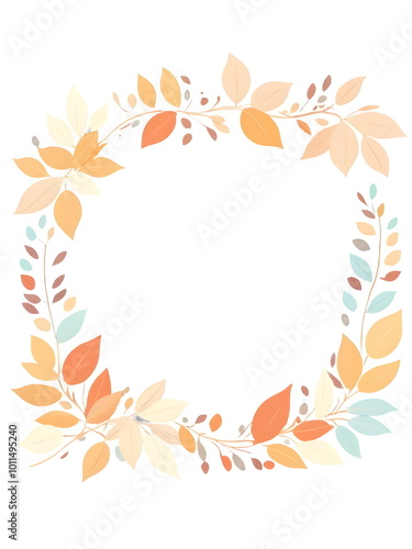 autumn leaves frame