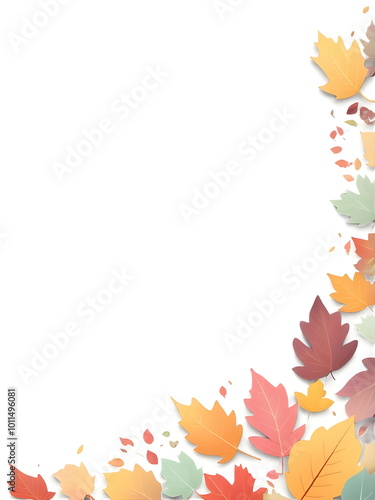 autumn leaves frame