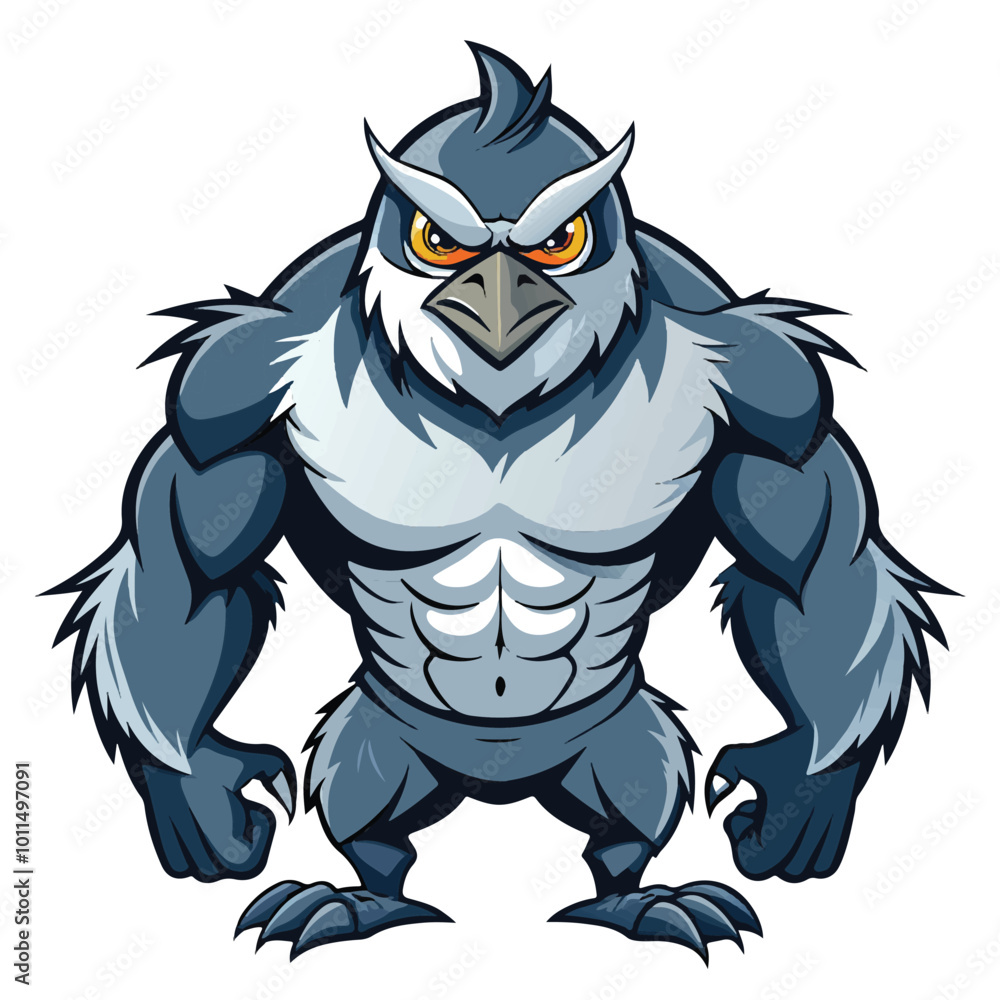 Fototapeta premium eagle owl cartoon