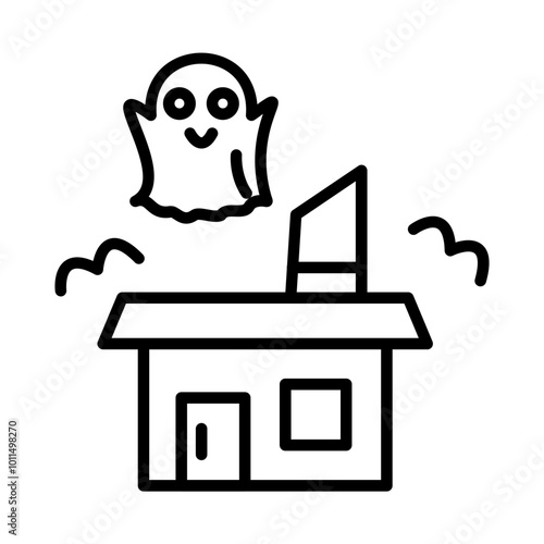 Ghost Castle Vector Icons