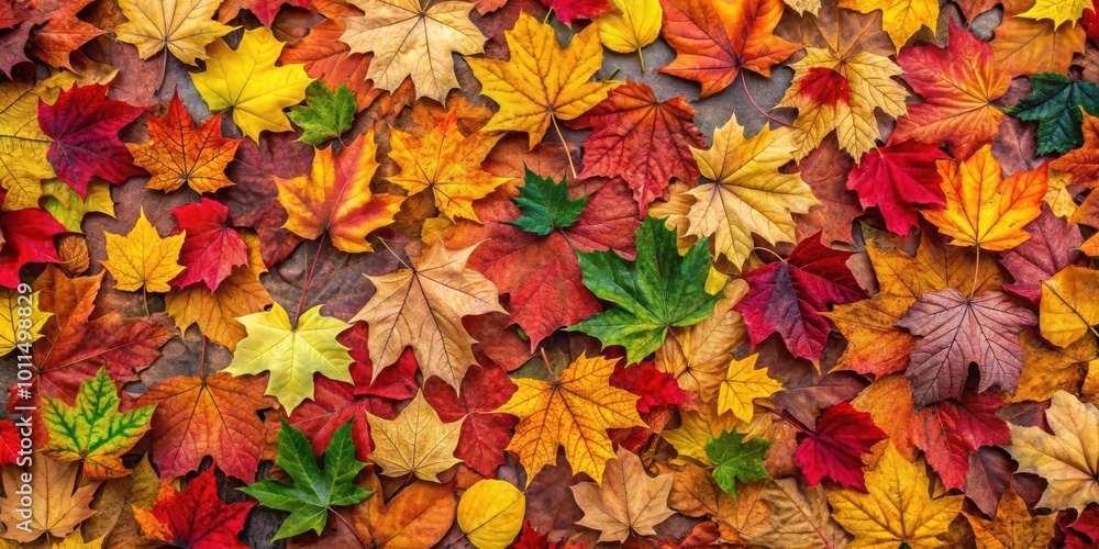 A symphony of vibrant autumn leaves, each showcasing a unique shade of red, orange, yellow, and green, creating a captivating tapestry of fall's beauty. A symphony of vibrant autumn leaves, each showcasing a unique shade of red, orange, yellow, and green, creating a captivating tapestry of fall's beauty.