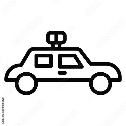 Police Car Vector Icons