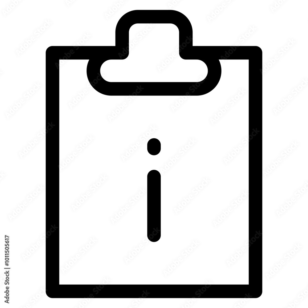 Information Task Icon. Simple Clipboard Vector Illustration Symbol. Information Task Icon. Simple Clipboard Vector Illustration Symbol.