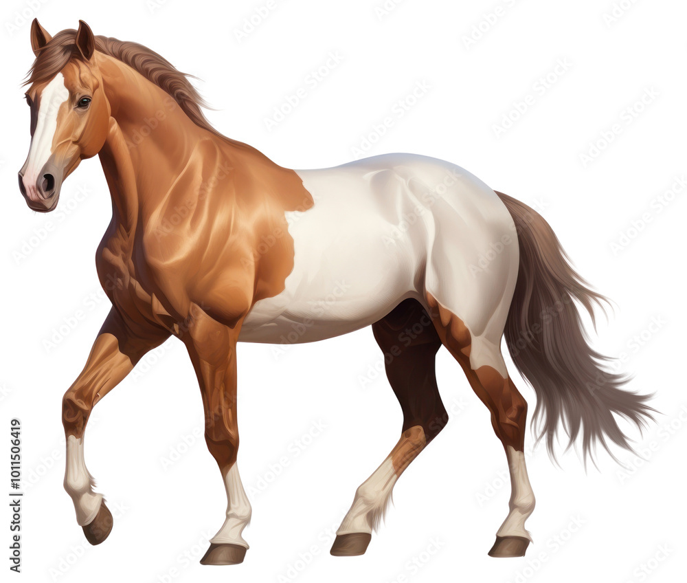 Naklejka premium PNG Horse stallion animal mammal.