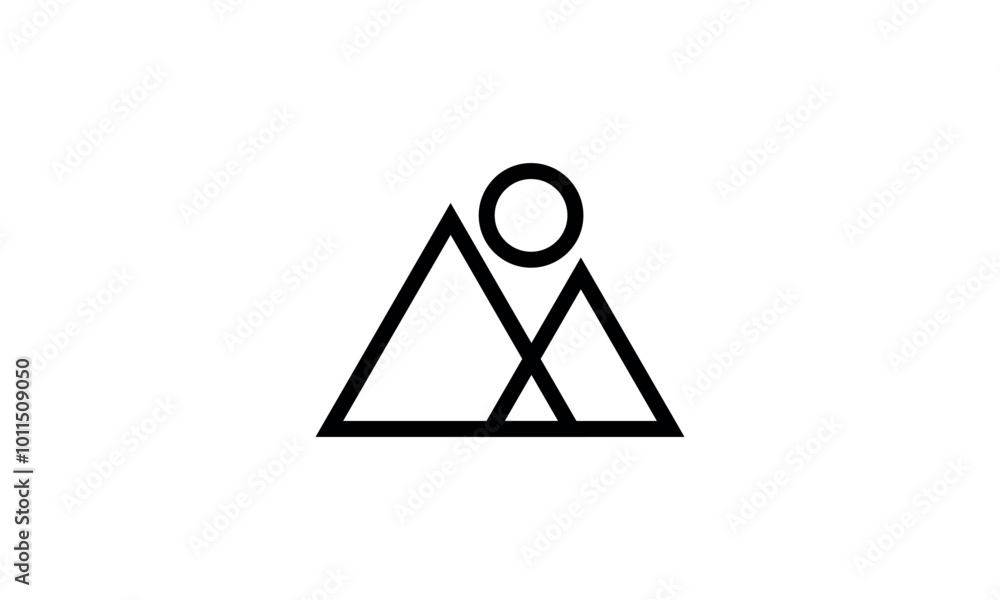 a graphic image with mountain line theme, white background. vector graphic base. a graphic image with mountain line theme, white background. vector graphic base.