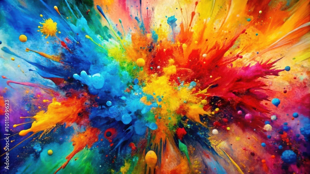 custom made wallpaper toronto digitalA symphony of vibrant colors explode in a captivating abstract painting, showcasing the raw energy and beauty of liquid artistry.