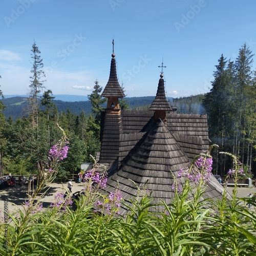 church in the mountains photo