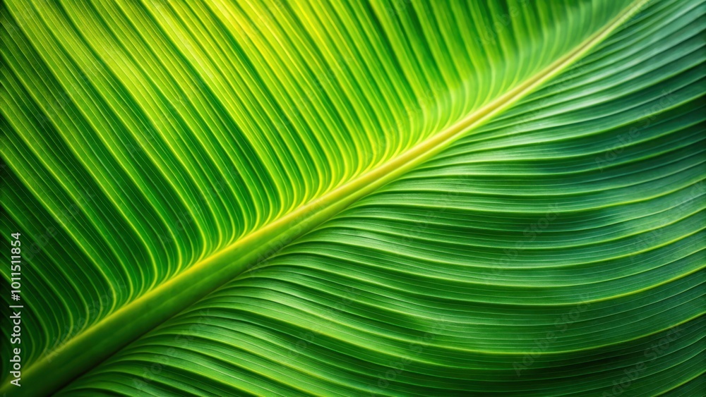 A close-up view of the vibrant green and yellow striped pattern of a large leaf, showcasing the intricate natural design A close-up view of the vibrant green and yellow striped pattern of a large leaf, showcasing the intricate natural design