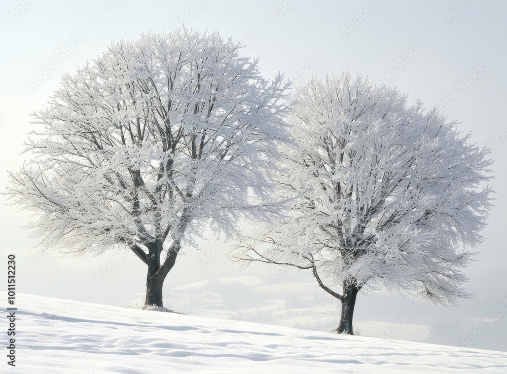 trees covered in snow trees covered in snow