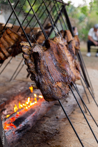Costela no fogo de chão