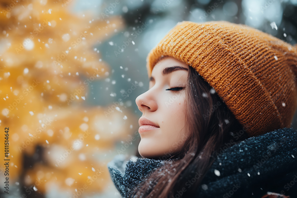 Wonderful autumn weather brings a serene calmness, with golden leaves gently falling and crisp, cool air filling the atmosphere Wonderful autumn weather brings a serene calmness, with golden leaves gently falling and crisp, cool air filling the atmosphere