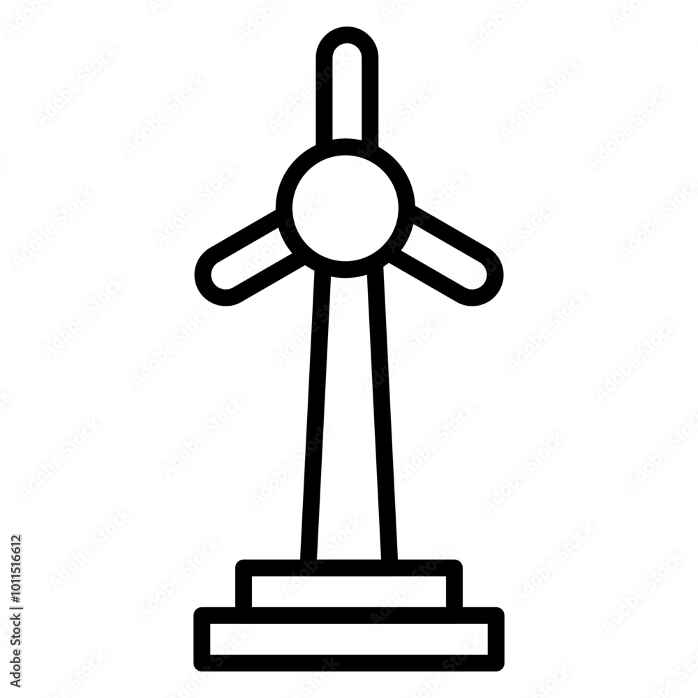 Obraz premium Windmills Vector Icons