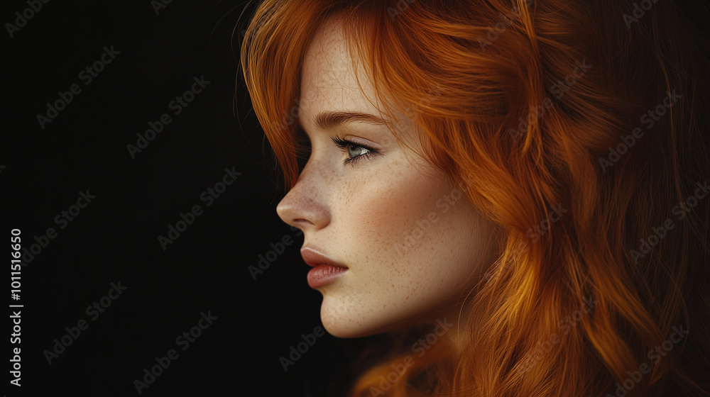 Fototapeta premium Red-Haired Woman