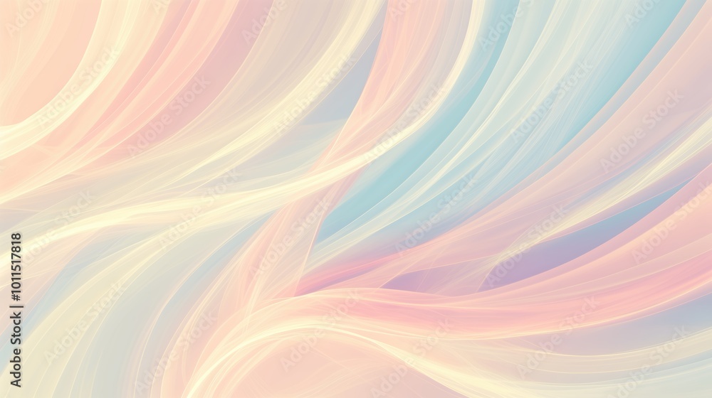soft and ethereal abstract image featuring delicate, flowing lines and curves in pastel shades of pink, orange, yellow, and blue. The colors blend seamlessly dreamlike and calming atmosphere soft and ethereal abstract image featuring delicate, flowing lines and curves in pastel shades of pink, orange, yellow, and blue. The colors blend seamlessly dreamlike and calming atmosphere
