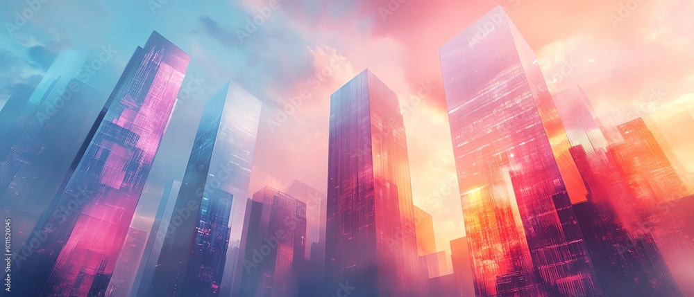 AI building design, holographic blueprints projected in the air, modern skyscraper, watercolor style AI building design, holographic blueprints projected in the air, modern skyscraper, watercolor style