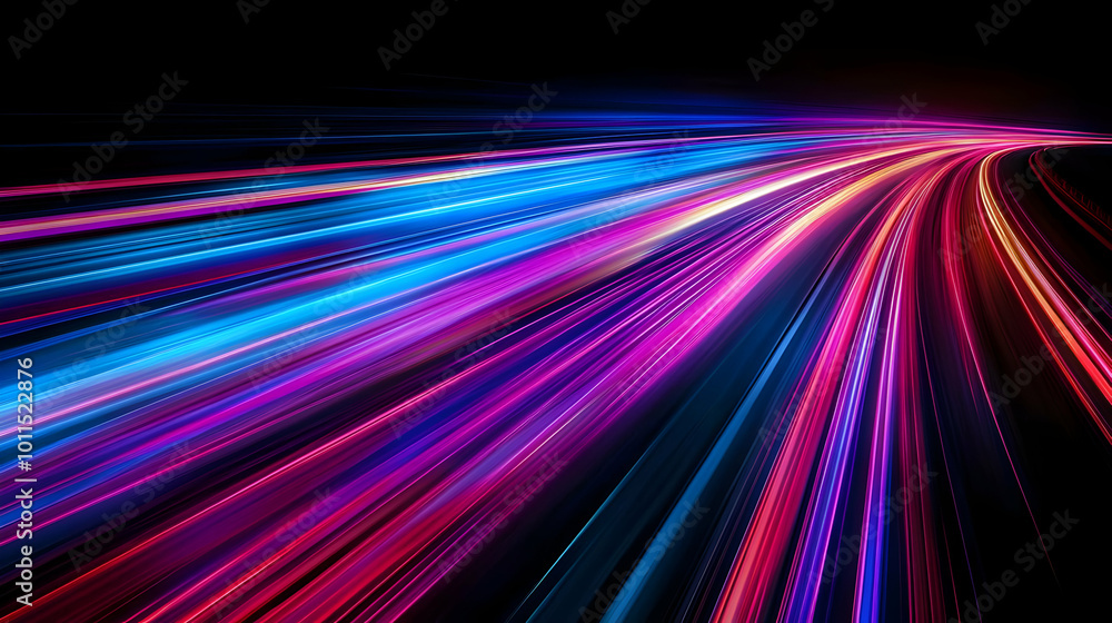 Vibrant Long Exposure Motion Capture Photograph Vibrant Long Exposure Motion Capture Photograph