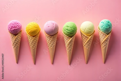ice cream cones in a waffle cone