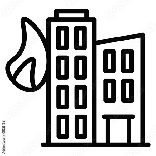 Building Fire Vector Icons