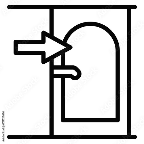Emergency Exit Vector Icons