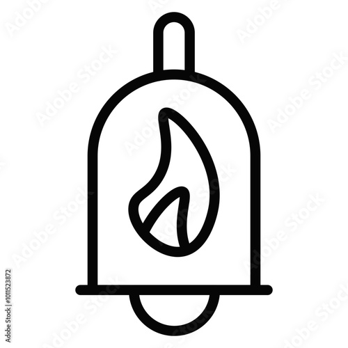 Firefighter Bell Vector Icons