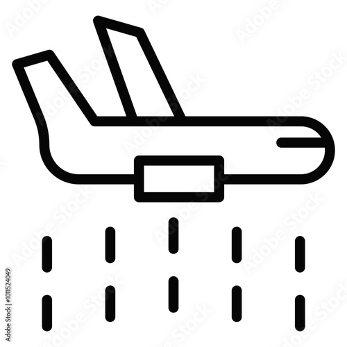 Firefighter Plane Vector Icons