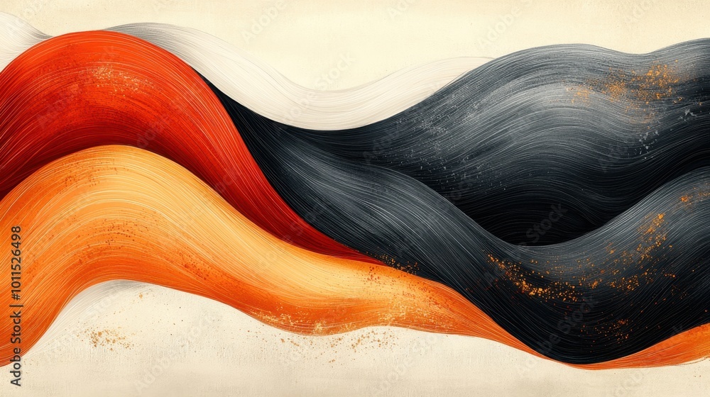 Hand-Drawn organic flowing minimalist curves in neutral fall hues and tones. Hand-Drawn organic flowing minimalist curves in neutral fall hues and tones.