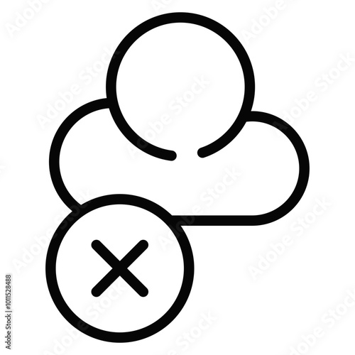 Cloud Inaccessible Vector Icons