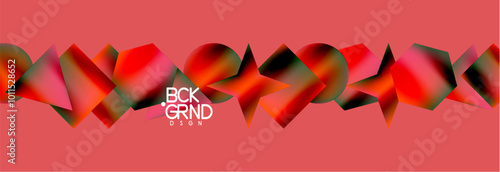 Fluid color geometric shapes abstract background. Vector Illustration For Wallpaper, Banner, Background, Card, Book Illustration, landing page