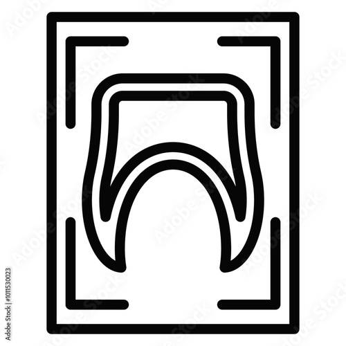 Tooth Xray Vector Icons
