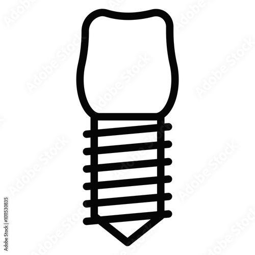 Dental Implant Vector Icons