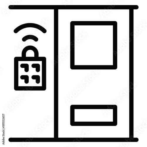 Smart Door Vector Icons