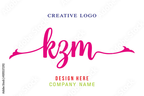 KZM  lettering logo is simple, easy to understand and authoritative