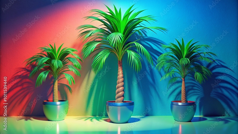 View of green palm tree species from a tree pot with beautiful foliage. View of green palm tree species from a tree pot with beautiful foliage.