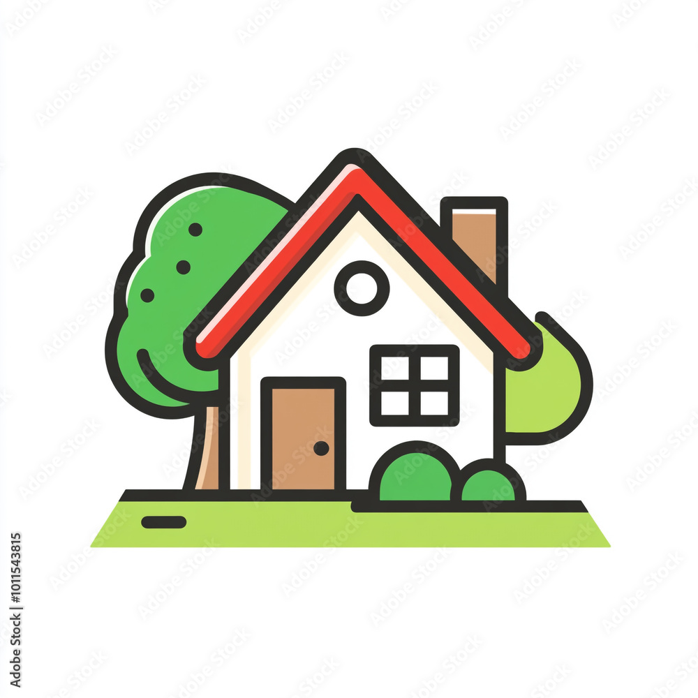 A simple icon of a house, featuring simple line art on a white background. A simple icon of a house, featuring simple line art on a white background.