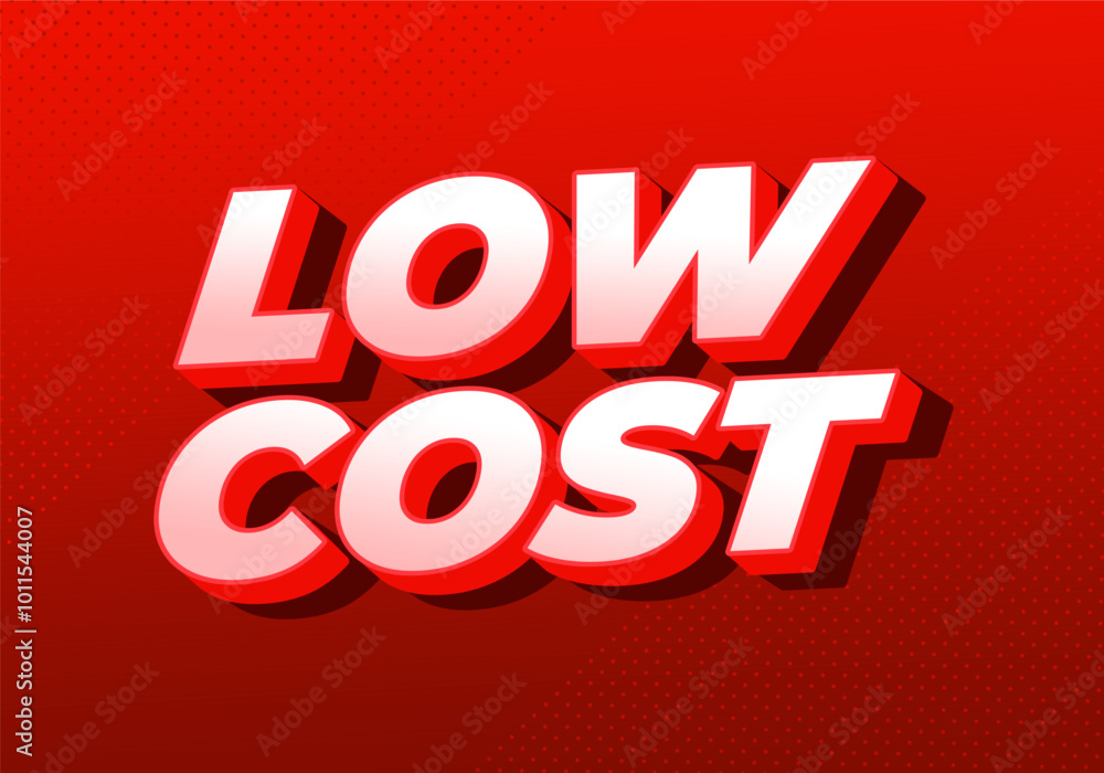 Low cost. Text effect in 3D style for promotional ads Low cost. Text effect in 3D style for promotional ads