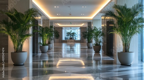 Modern Hotel Lobby Interior