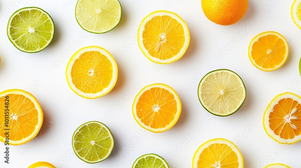 Fresh Citrus Fruits Overhead View for Bright Designs Fresh Citrus Fruits Overhead View for Bright Designs