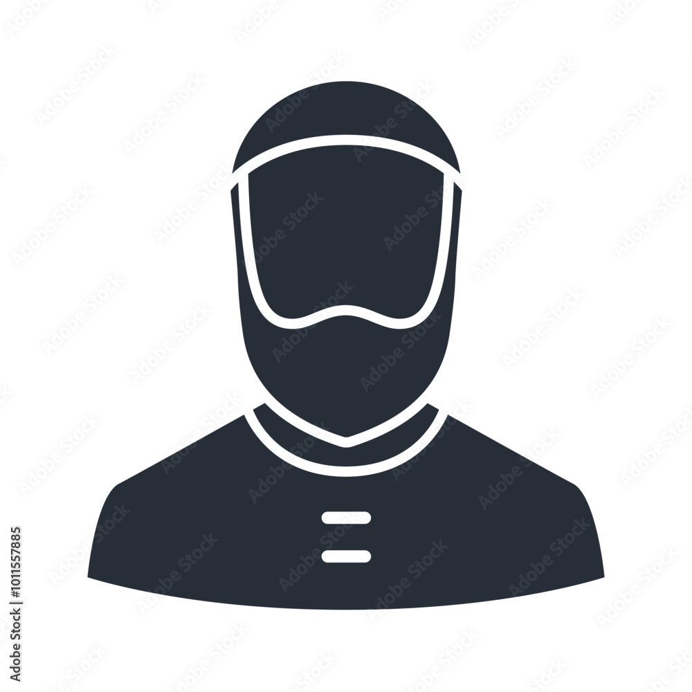 Muslim man silhouette icon. Male faceless avatar filled vector illustration. Muslim man silhouette icon. Male faceless avatar filled vector illustration.