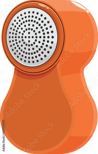 Modern electric lint remover is cleaning clothes and fabric