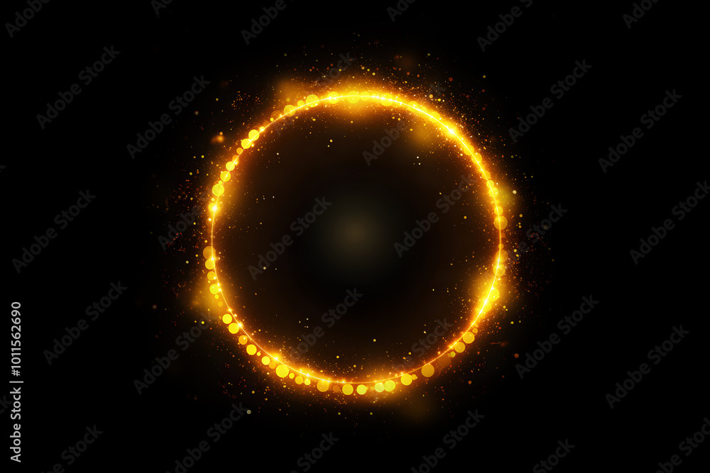 Magic Ring Stock Image In Black Background Magic Ring Stock Image In Black Background