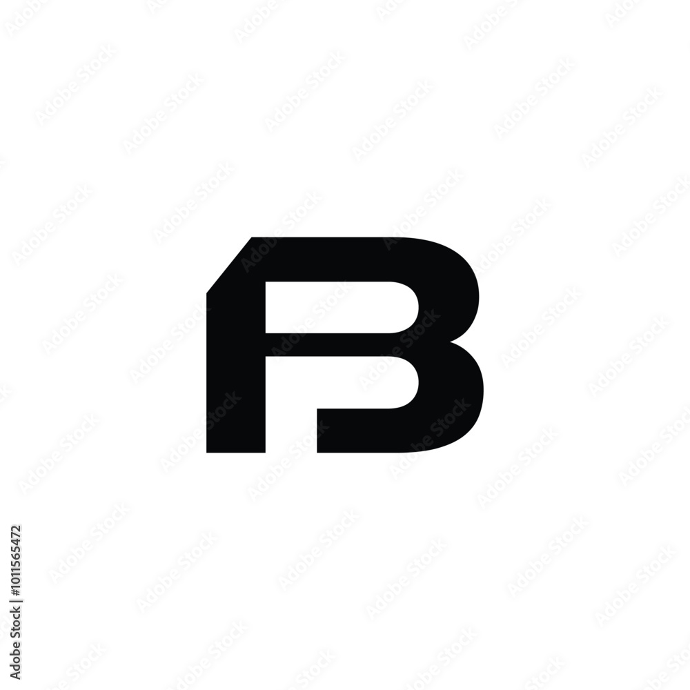 Modern Letter BF or FB Logo Design Modern Letter BF or FB Logo Design
