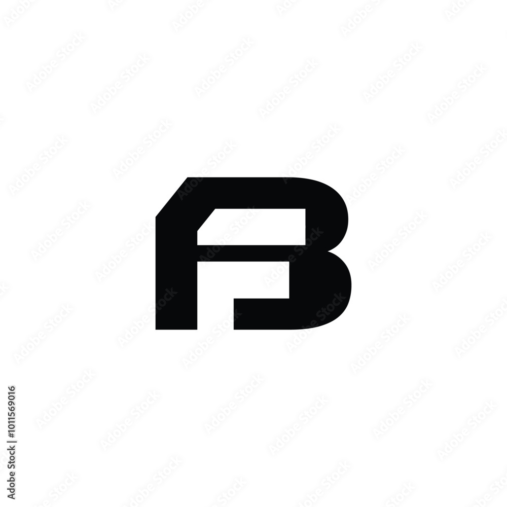 Modern Letter BF or FB Logo Design Modern Letter BF or FB Logo Design