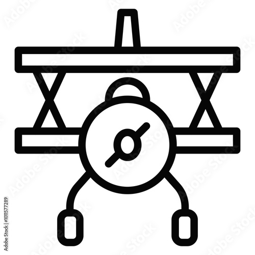 Biplane Vector Icons