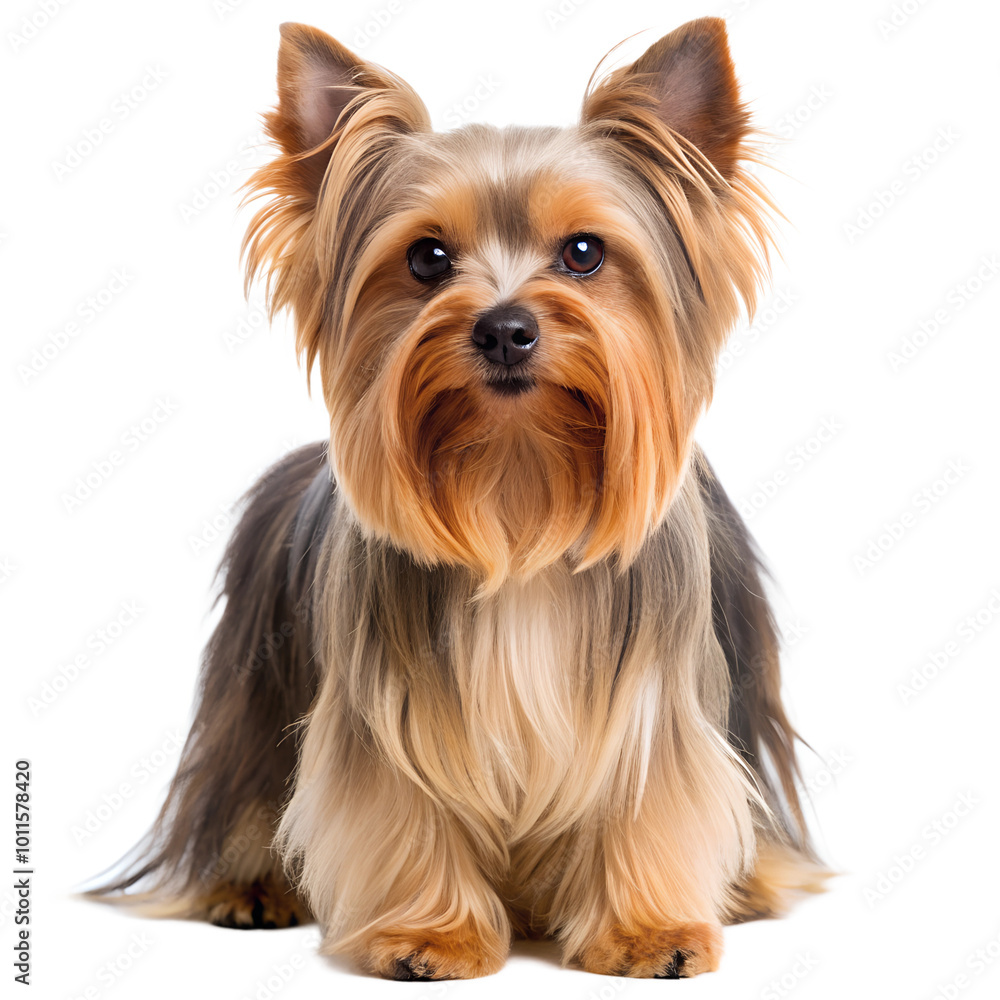 Yorkshire Terrier Dog, Full body, isolated on transparent or white background Yorkshire Terrier Dog, Full body, isolated on transparent or white background