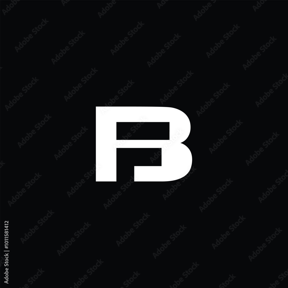 Modern Letter BF or FB Logo Design Modern Letter BF or FB Logo Design